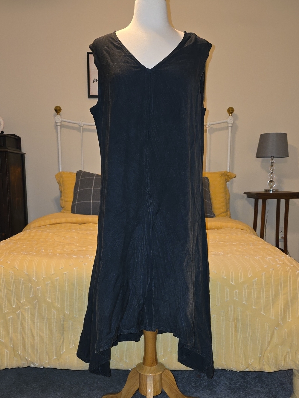 Charlie Paige Black High-Low V-Neck Sleeveless Tunic - Great For Layering